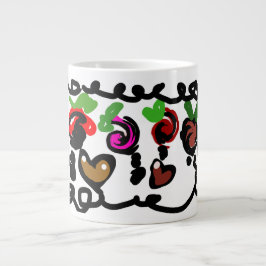 Chocolate Strawberry zum Valentinstag Jumbo-Tasse