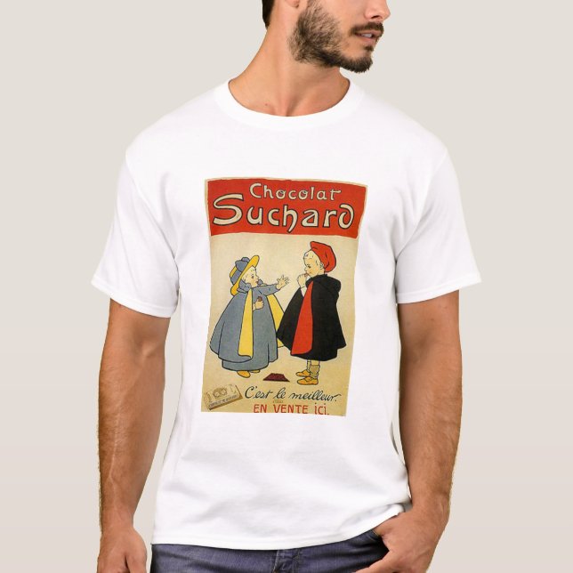 Chocolate Suchard 2 Vintage Ad T-Shirt (Vorderseite)