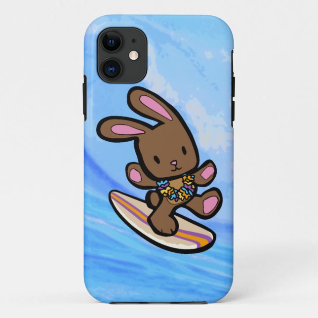 Chocolate Surfing Bunny iPhone 5 Casemate Case-Mate iPhone Hülle (Rückseite)