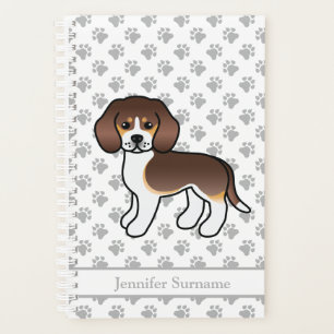 Chocolate Tricolor Beagle Süßer Cartoon-Hund & Tex Planer