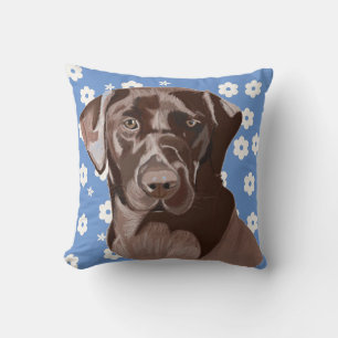 Chocolatebrauner Labrador Kissen