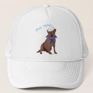 Chocolatebrauner Labrador Retriever Truckerkappe
