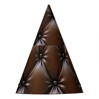 Chocolateleder: Luxuriöse Polstertextur Partyhütchen