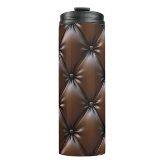 Chocolateleder: Luxuriöse Polstertextur Thermosbecher