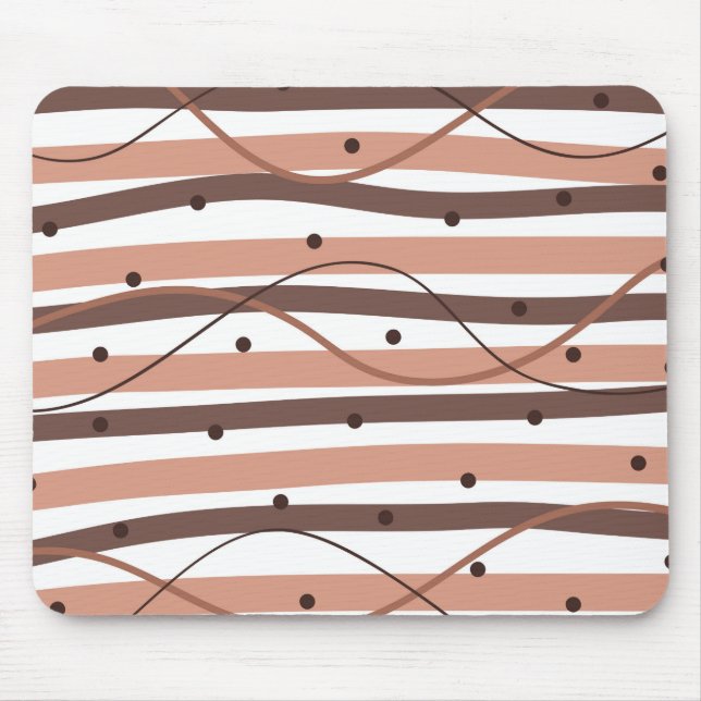Chocolatey Stripes Mouse Pad Mousepad (Vorne)