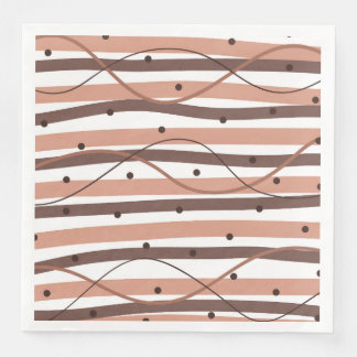 Chocolatey Stripes Serviette