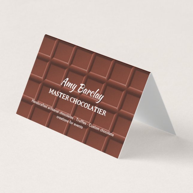 Chocolatier Custom QR Visitenkarten (Vorderseite)