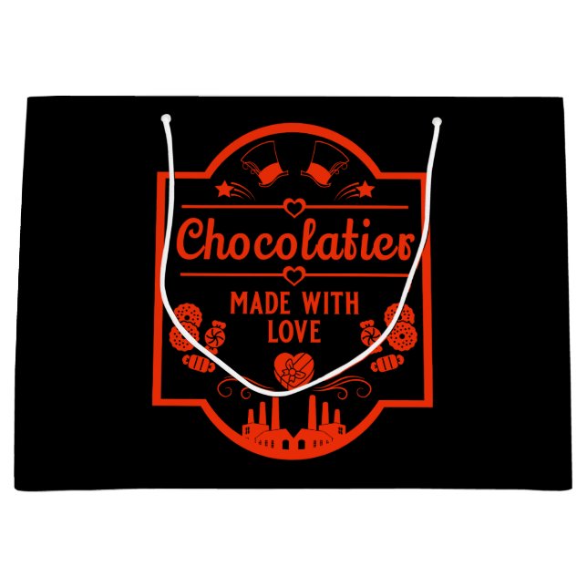 Chocolatier Maker Große Geschenktüte (Vorderseite)