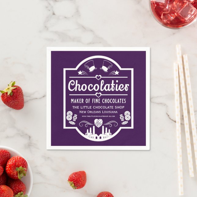 Chocolatier Maker Serviette (Beispiel)