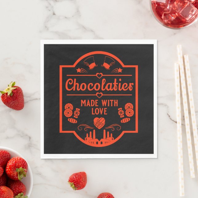 Chocolatier Maker Serviette (Beispiel)