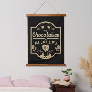 Chocolatier Maker Wandteppich Mit Holzrahmen