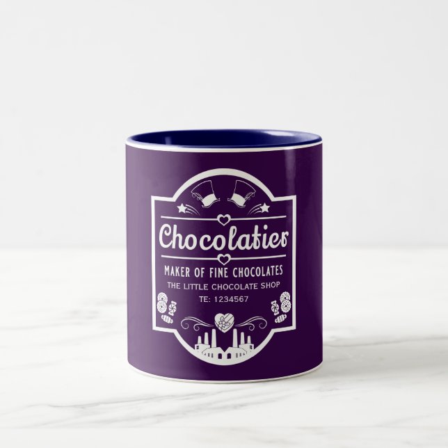 Chocolatier Maker Zweifarbige Tasse (Mittel)