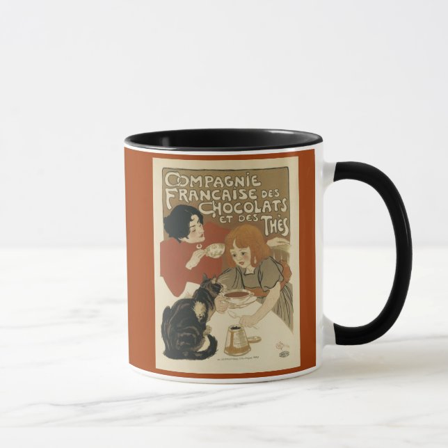 Chocolats und DES thes Kaffee-Tasse Tasse (Rechts)