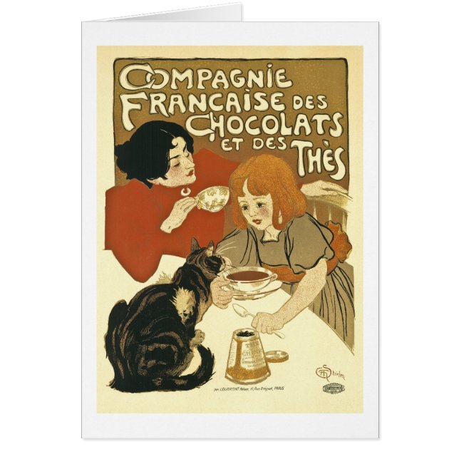 Chocolats - Vintage französische Anzeige (Vorne)