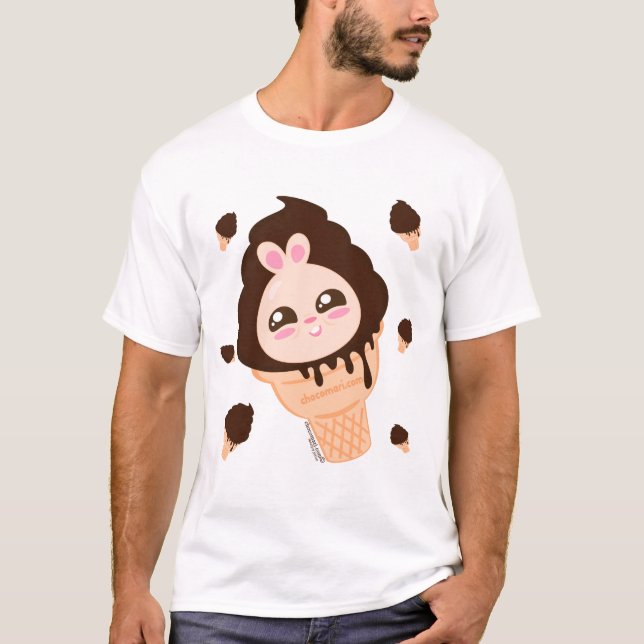 Chocomari- Choco mollige Häschen-Eiscreme V.01 T-Shirt (Vorderseite)