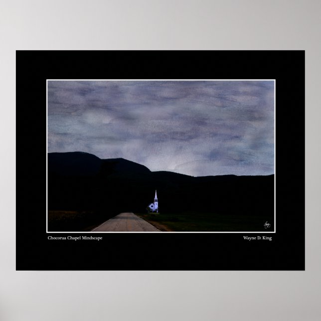 Chocorua Kapelle Mindscape Poster (Vorne)