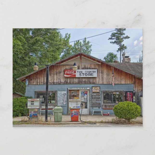 Choctaw Bluff General Store Alabama Postkarte (Vorderseite)