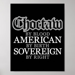 Choctaw indianischer Ureinwohner Poster
