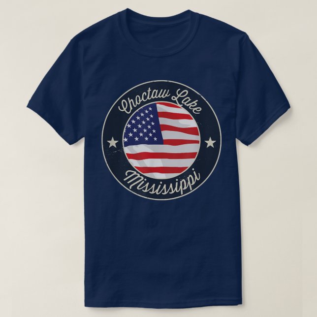 Choctaw Lake - Patriotic Mississippi Souvenir T-Sh T-Shirt (Design vorne)
