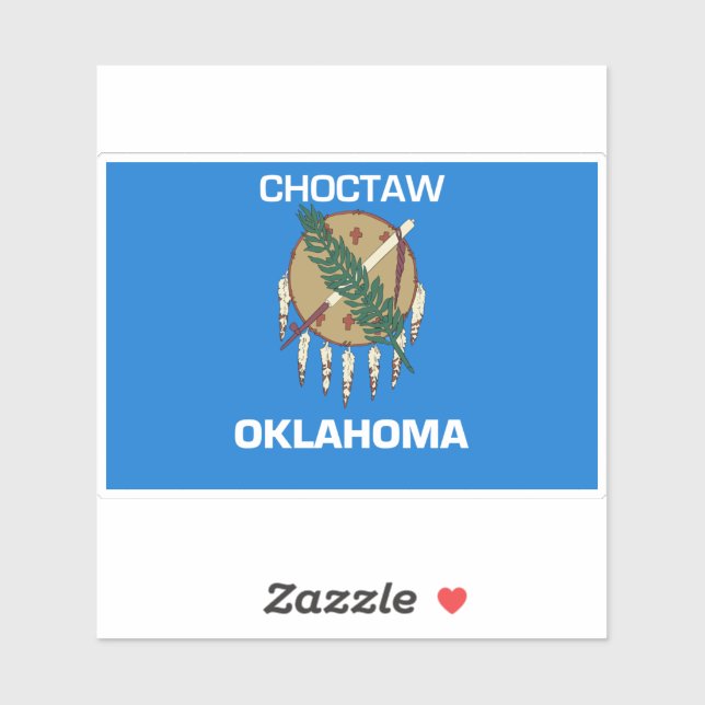 Choctaw Oklahoma Aufkleber (Blatt)