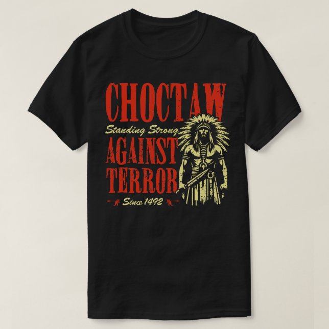 Choctaw-Stamm Indigene Stolz T-Shirt (Design vorne)