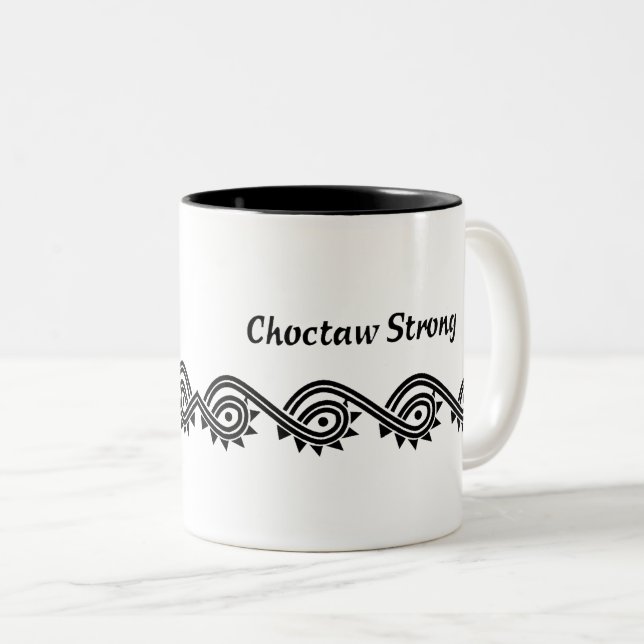 Choctaw Strong Zweifarbige Tasse (VorderseiteRechts)