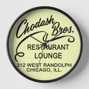 Chodash Bros. Restaurant, Chicago, Illinois Uhr