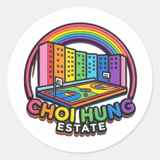 CHOI HUNG ESTATE RUNDER AUFKLEBER (Vorderseite)