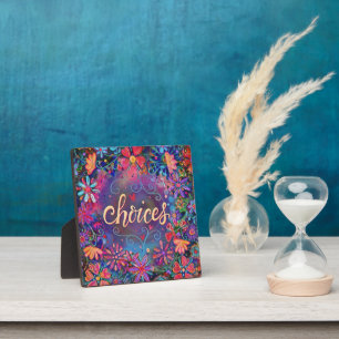 Choice Fun Hübsch Floral Inspirivity Easel Fotoplatte