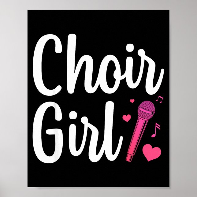 Choir Art For Girls Women Choir Singing Chorus Sho Poster (Vorne)