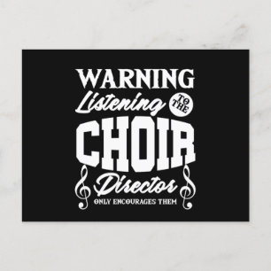 Choir Director Chorus Choral Music Singer Gift Postkarte
