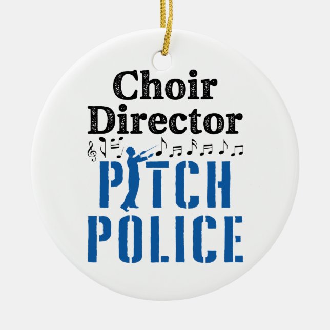 Choir Director Pitch Police Chorus Leader Keramik Ornament (Vorne)