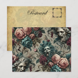 Choir of a Unholy Accord - Gothic Viktorianisch Feiertagspostkarte