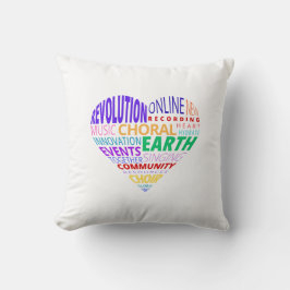 Choir of the Earth Word Cloud Kissen