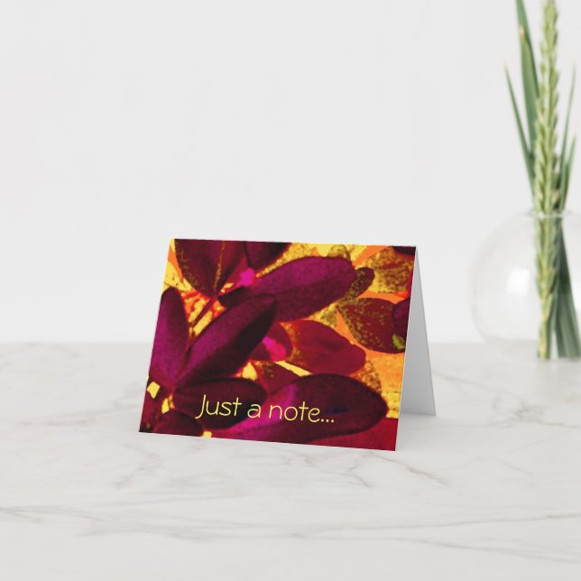 Choisya Autumn 'Just a note card' Karte (Vorderseite)