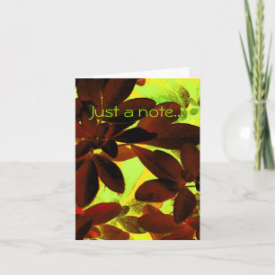 Choisya Herbst 2 "Just a note" Karte vertikal