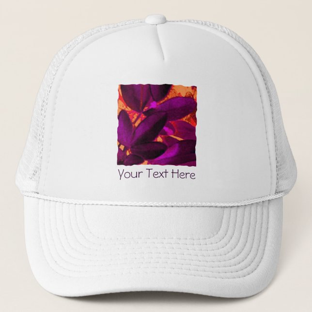 Choisya Herbst 3 "Dein Text" LKW-Hut Truckerkappe (Vorderseite)