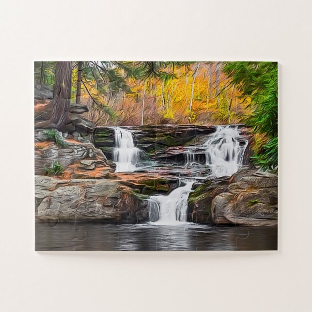 Choke Creek Falls - Herbst 2018 11"x14" Puzzle (Horizontal)