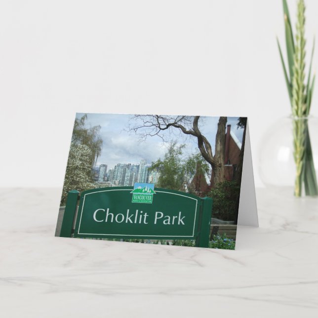 Choklit Park, Vancouver, BC Note Card Karte (Vorderseite)