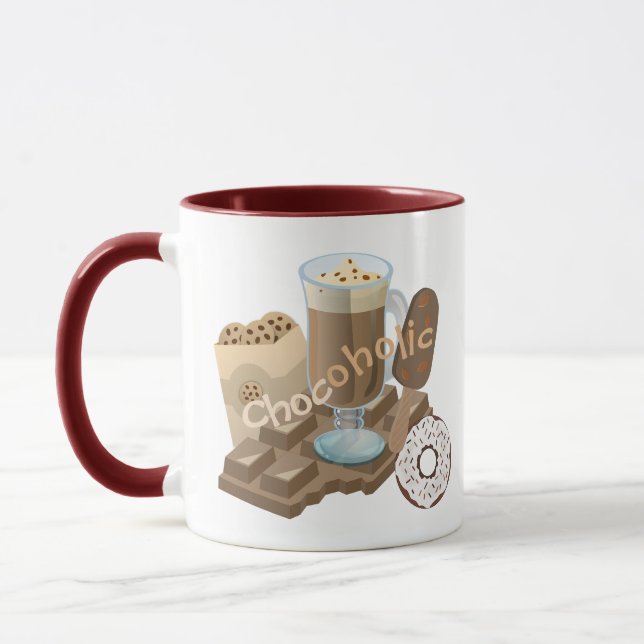 Chokoalkoholische Schokolade Tasse (Links)
