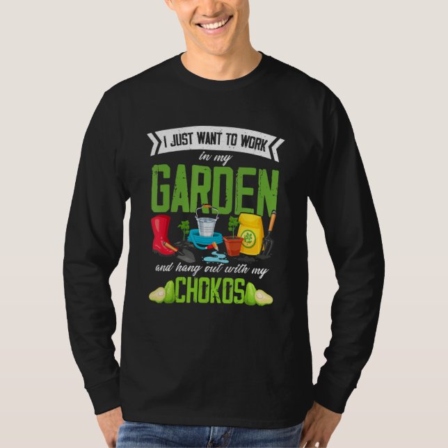 Chokos Gartengarten Pflanze Gemüse T-Shirt (Vorderseite)