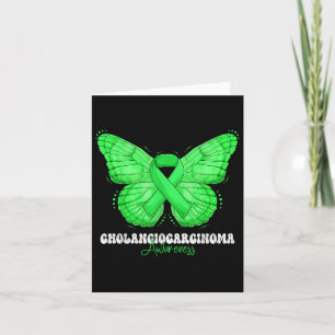 Cholangiocarcinoma Awareness Montag Grüne Schleife Karte