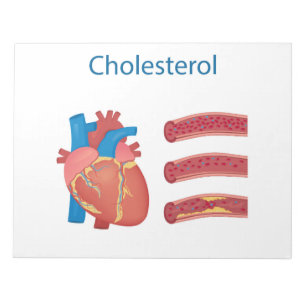 Cholesterin Notizblock