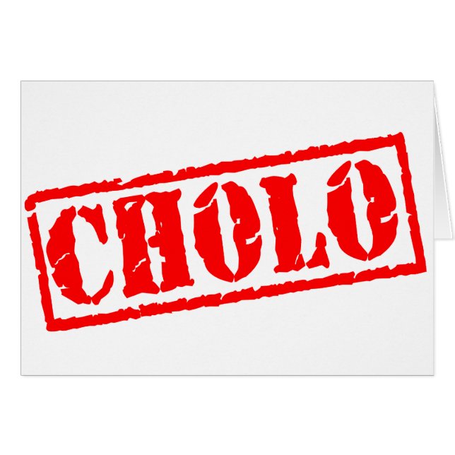 Cholo Briefmarke (Vorderseite (Horizontal))