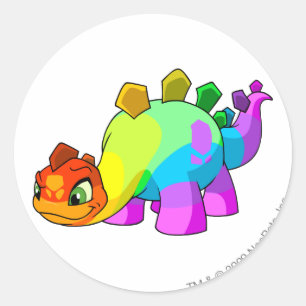 Chomby Rainbow Runder Aufkleber