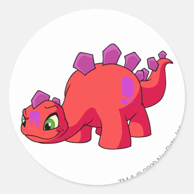 Chomby Red Runder Aufkleber (Vorderseite)