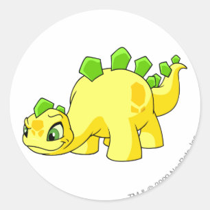 Chomby Yellow Runder Aufkleber