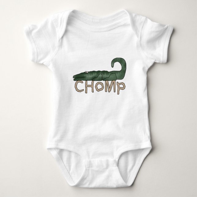 Chomp Alligatort-shirts und -geschenke Baby Strampler (Vorderseite)