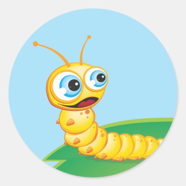 Chomp the Grub: Runder Aufkleber (Vorderseite)