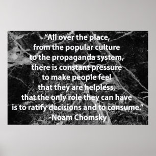 Chomsky-Quote Poster